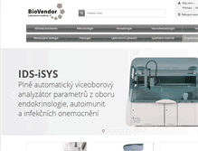 Tablet Screenshot of biovendor.cz